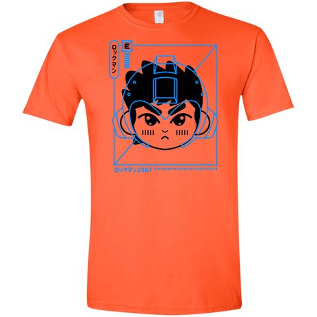 T-Shirts Orange / S Cyber Helmet Rokkuman Men's Semi-Fitted Softstyle