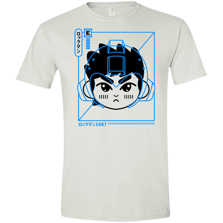 T-Shirts White / X-Small Cyber Helmet Rokkuman Men's Semi-Fitted Softstyle