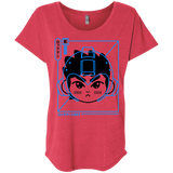 T-Shirts Vintage Red / X-Small Cyber Helmet Rokkuman Triblend Dolman Sleeve