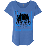 T-Shirts Vintage Royal / X-Small Cyber Helmet Rokkuman Triblend Dolman Sleeve