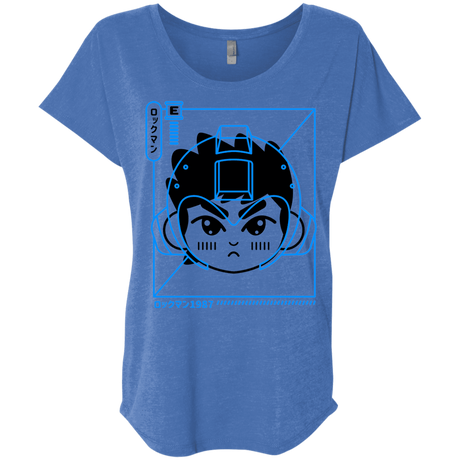 T-Shirts Vintage Royal / X-Small Cyber Helmet Rokkuman Triblend Dolman Sleeve