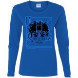T-Shirts Royal / S Cyber Helmet Rokkuman Women's Long Sleeve T-Shirt