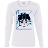 T-Shirts White / S Cyber Helmet Rokkuman Women's Long Sleeve T-Shirt