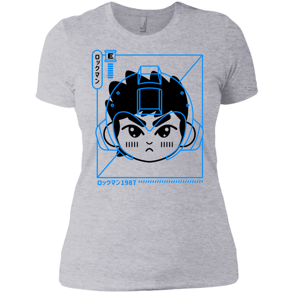 T-Shirts Heather Grey / X-Small Cyber Helmet Rokkuman Women's Premium T-Shirt