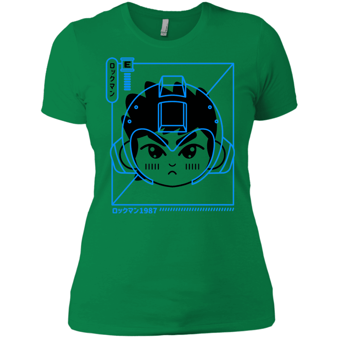 T-Shirts Kelly Green / X-Small Cyber Helmet Rokkuman Women's Premium T-Shirt