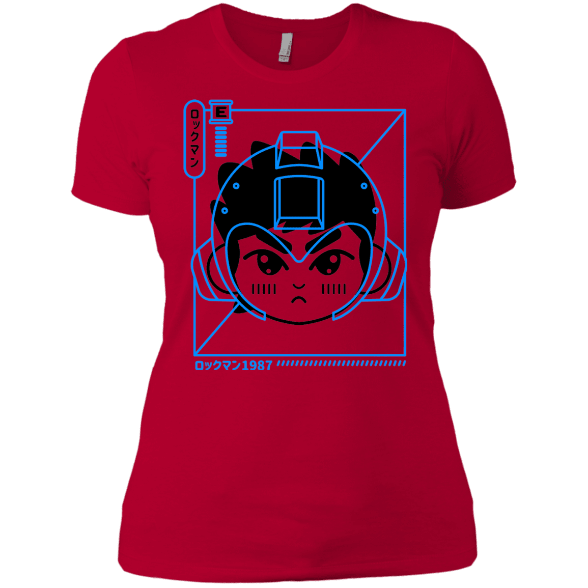 T-Shirts Red / X-Small Cyber Helmet Rokkuman Women's Premium T-Shirt
