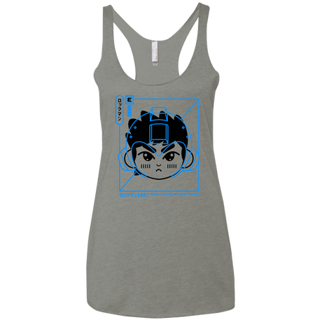 T-Shirts Venetian Grey / X-Small Cyber Helmet Rokkuman Women's Triblend Racerback Tank