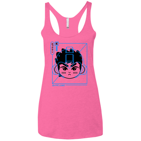 T-Shirts Vintage Pink / X-Small Cyber Helmet Rokkuman Women's Triblend Racerback Tank