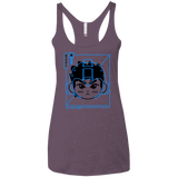 T-Shirts Vintage Purple / X-Small Cyber Helmet Rokkuman Women's Triblend Racerback Tank