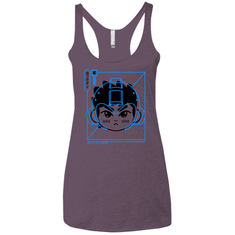 T-Shirts Vintage Purple / X-Small Cyber Helmet Rokkuman Women's Triblend Racerback Tank