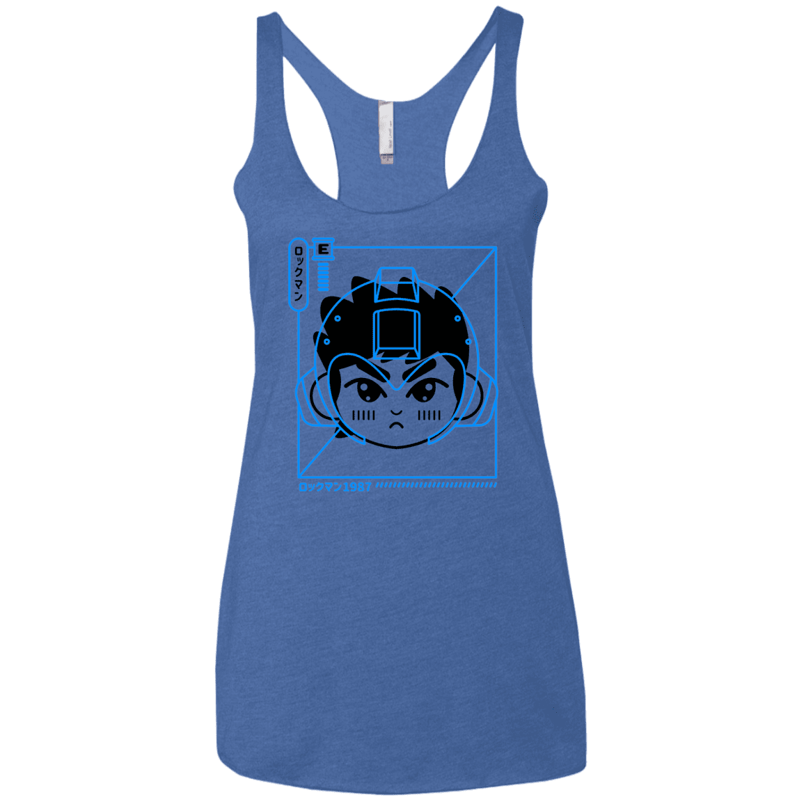 T-Shirts Vintage Royal / X-Small Cyber Helmet Rokkuman Women's Triblend Racerback Tank