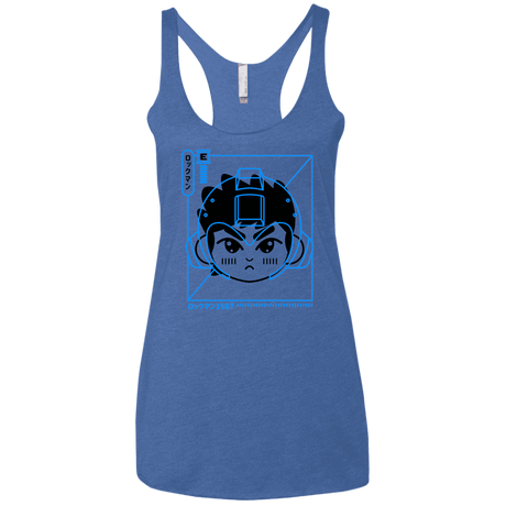 T-Shirts Vintage Royal / X-Small Cyber Helmet Rokkuman Women's Triblend Racerback Tank