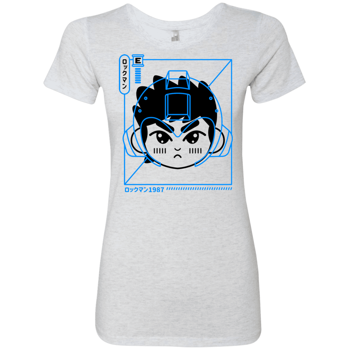 T-Shirts Heather White / S Cyber Helmet Rokkuman Women's Triblend T-Shirt