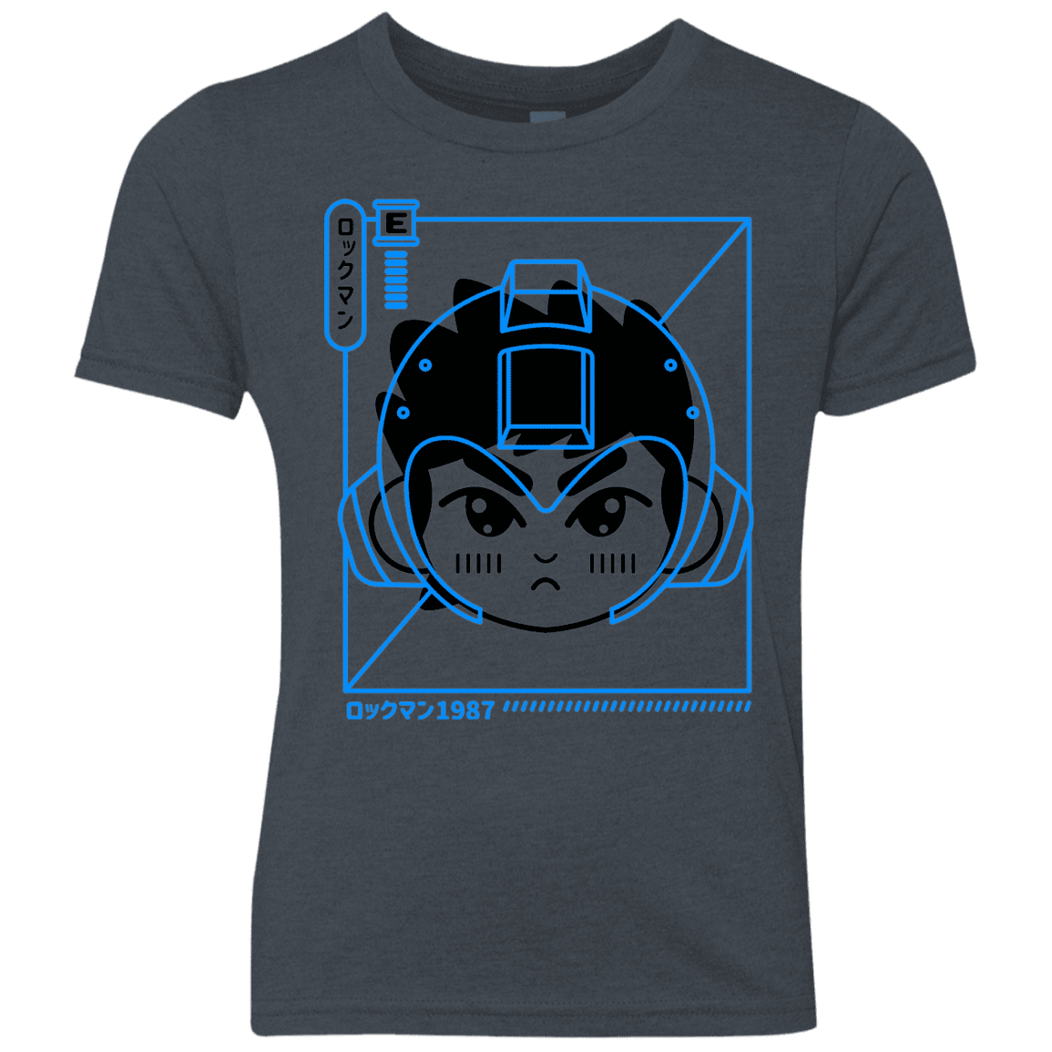 T-Shirts Vintage Navy / YXS Cyber Helmet Rokkuman Youth Triblend T-Shirt