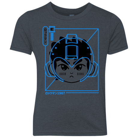 T-Shirts Vintage Navy / YXS Cyber Helmet Rokkuman Youth Triblend T-Shirt