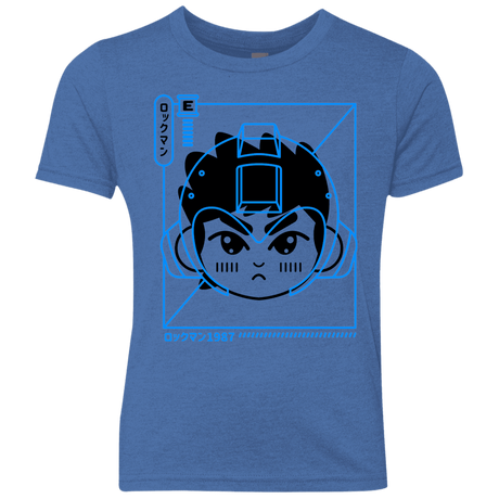 T-Shirts Vintage Royal / YXS Cyber Helmet Rokkuman Youth Triblend T-Shirt