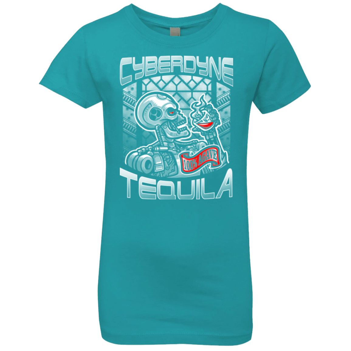 T-Shirts Tahiti Blue / YXS Cyberdyne Whiskey Girls Premium T-Shirt