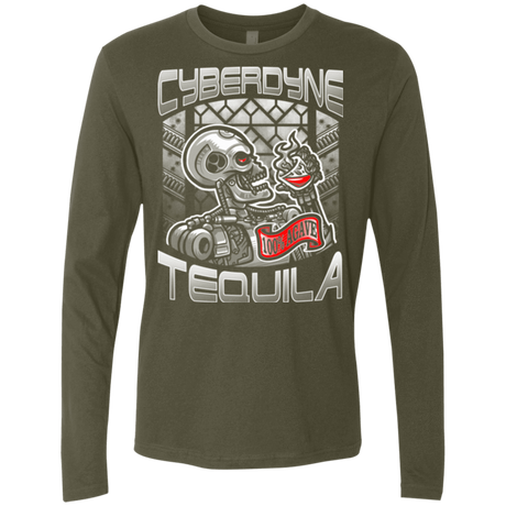 T-Shirts Military Green / Small Cyberdyne Whiskey Men's Premium Long Sleeve