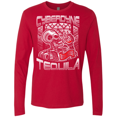 T-Shirts Red / Small Cyberdyne Whiskey Men's Premium Long Sleeve