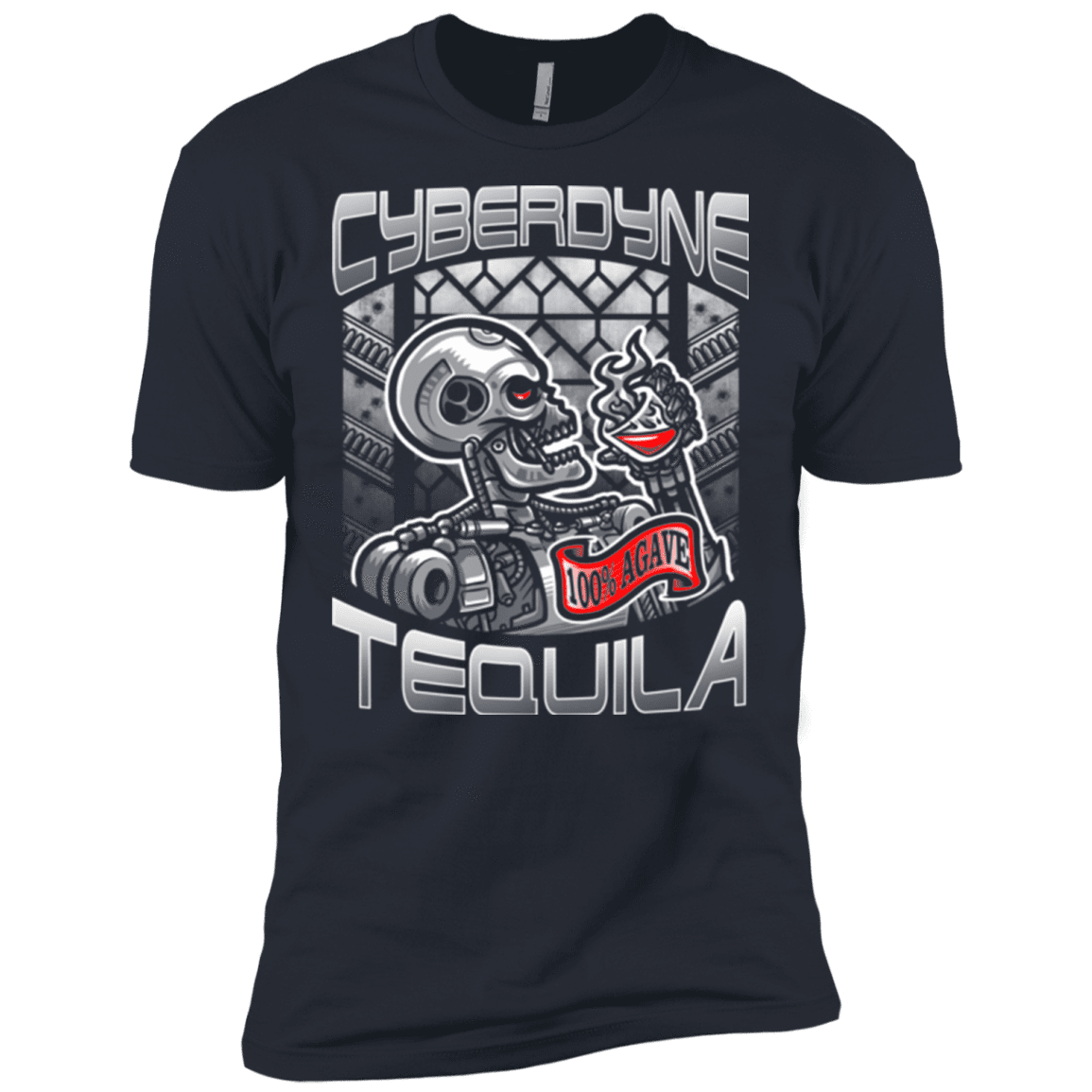 T-Shirts Indigo / X-Small Cyberdyne Whiskey Men's Premium T-Shirt