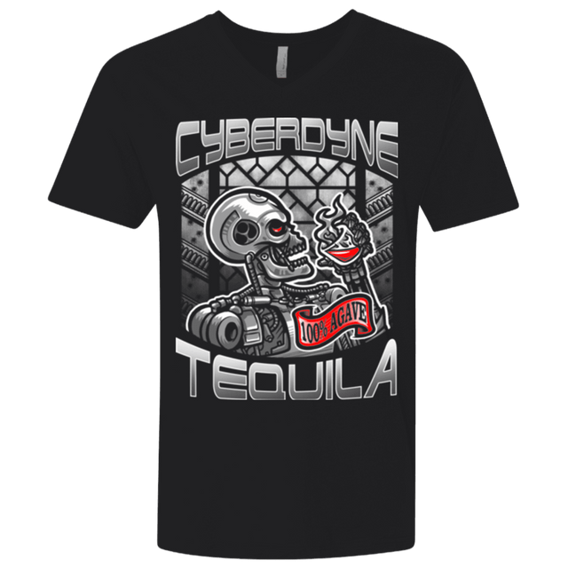 T-Shirts Black / X-Small Cyberdyne Whiskey Men's Premium V-Neck