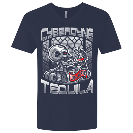 T-Shirts Midnight Navy / X-Small Cyberdyne Whiskey Men's Premium V-Neck