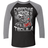 T-Shirts Vintage Black/Premium Heather / X-Small Cyberdyne Whiskey Men's Triblend 3/4 Sleeve