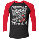 T-Shirts Vintage Black/Vintage Red / X-Small Cyberdyne Whiskey Men's Triblend 3/4 Sleeve