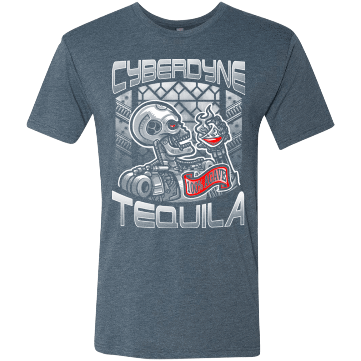 T-Shirts Indigo / Small Cyberdyne Whiskey Men's Triblend T-Shirt