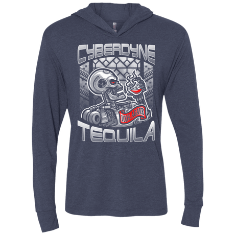 T-Shirts Vintage Navy / X-Small Cyberdyne Whiskey Triblend Long Sleeve Hoodie Tee
