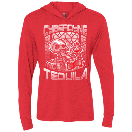 T-Shirts Vintage Red / X-Small Cyberdyne Whiskey Triblend Long Sleeve Hoodie Tee