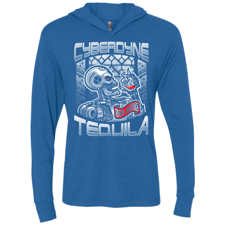T-Shirts Vintage Royal / X-Small Cyberdyne Whiskey Triblend Long Sleeve Hoodie Tee