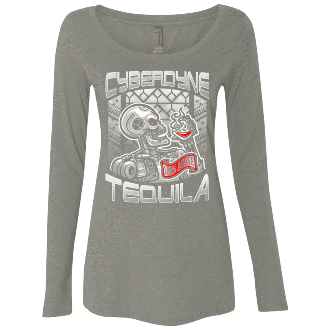 T-Shirts Venetian Grey / Small Cyberdyne Whiskey Women's Triblend Long Sleeve Shirt