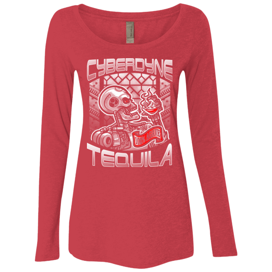 T-Shirts Vintage Red / Small Cyberdyne Whiskey Women's Triblend Long Sleeve Shirt