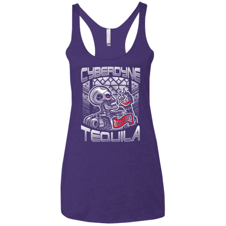 T-Shirts Purple / X-Small Cyberdyne Whiskey Women's Triblend Racerback Tank