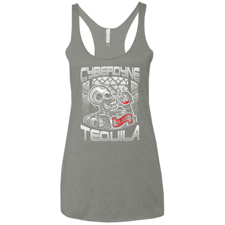 T-Shirts Venetian Grey / X-Small Cyberdyne Whiskey Women's Triblend Racerback Tank