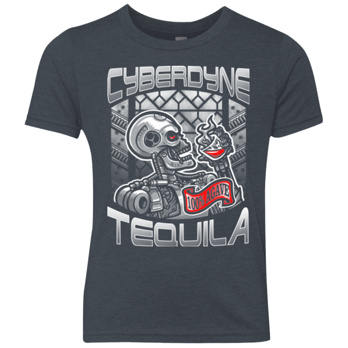 T-Shirts Vintage Navy / YXS Cyberdyne Whiskey Youth Triblend T-Shirt