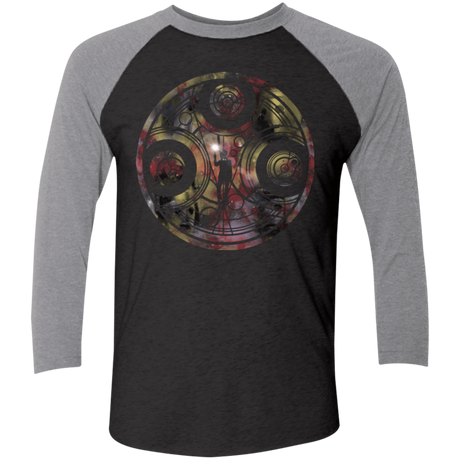 T-Shirts Vintage Black/Premium Heather / X-Small Cybermen Time and Again Men's Triblend 3/4 Sleeve