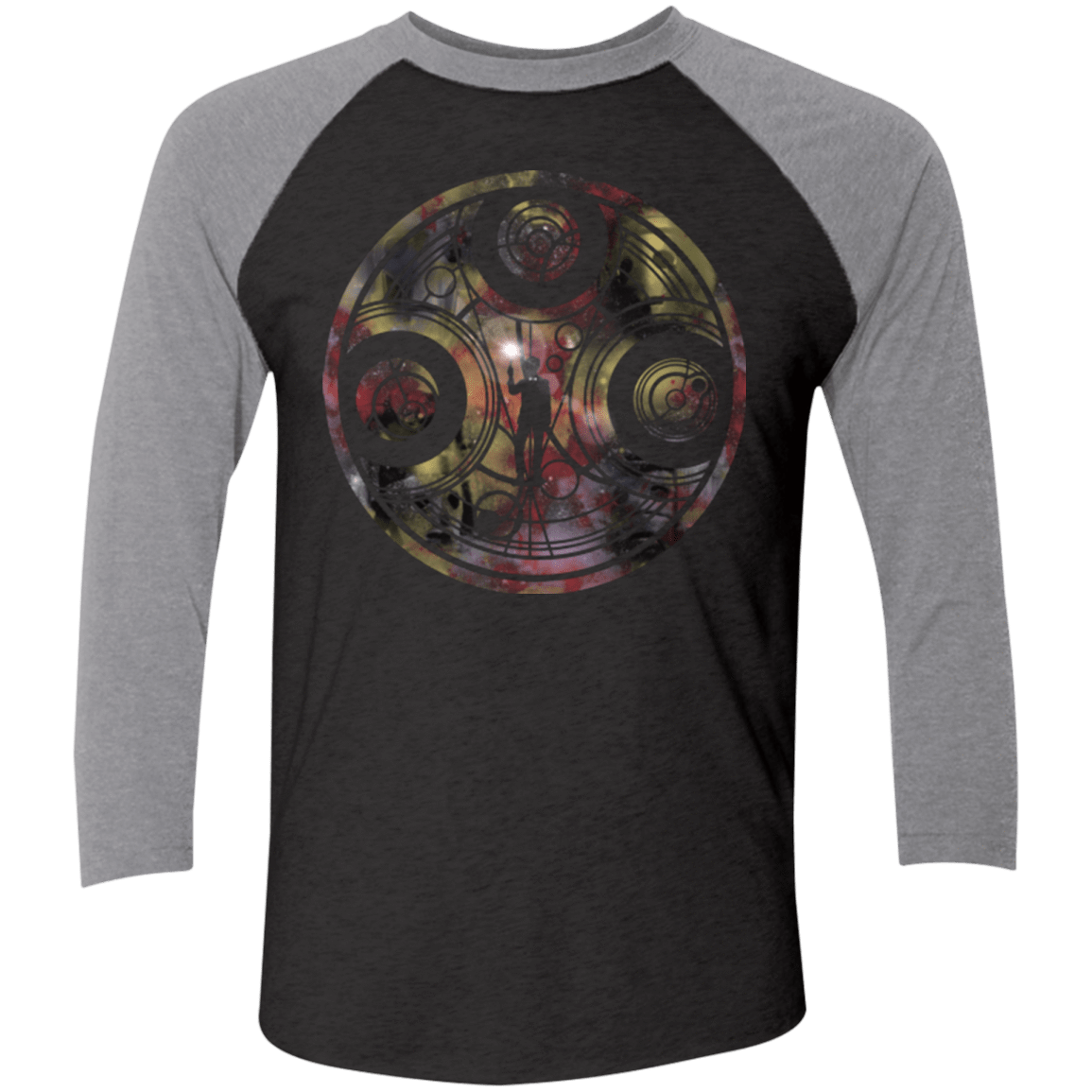 T-Shirts Vintage Black/Premium Heather / X-Small Cybermen Time and Again Men's Triblend 3/4 Sleeve