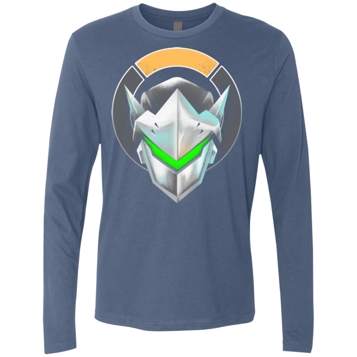 T-Shirts Indigo / Small Cyborg Ninja Men's Premium Long Sleeve