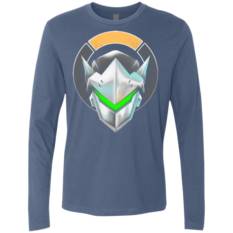 T-Shirts Indigo / Small Cyborg Ninja Men's Premium Long Sleeve