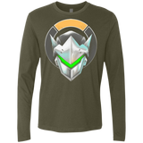 T-Shirts Military Green / Small Cyborg Ninja Men's Premium Long Sleeve