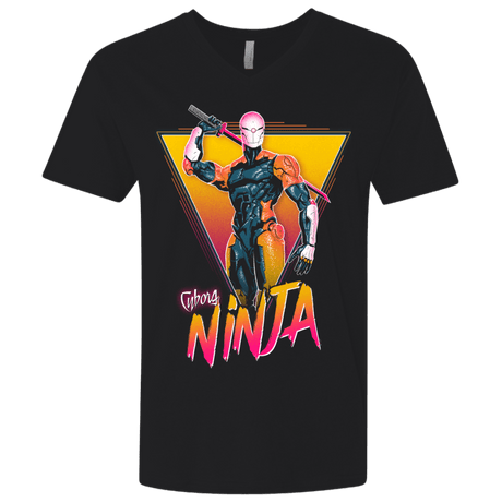 T-Shirts Black / X-Small Cyborg Ninja Men's Premium V-Neck