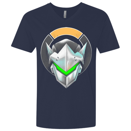 T-Shirts Midnight Navy / X-Small Cyborg Ninja Men's Premium V-Neck