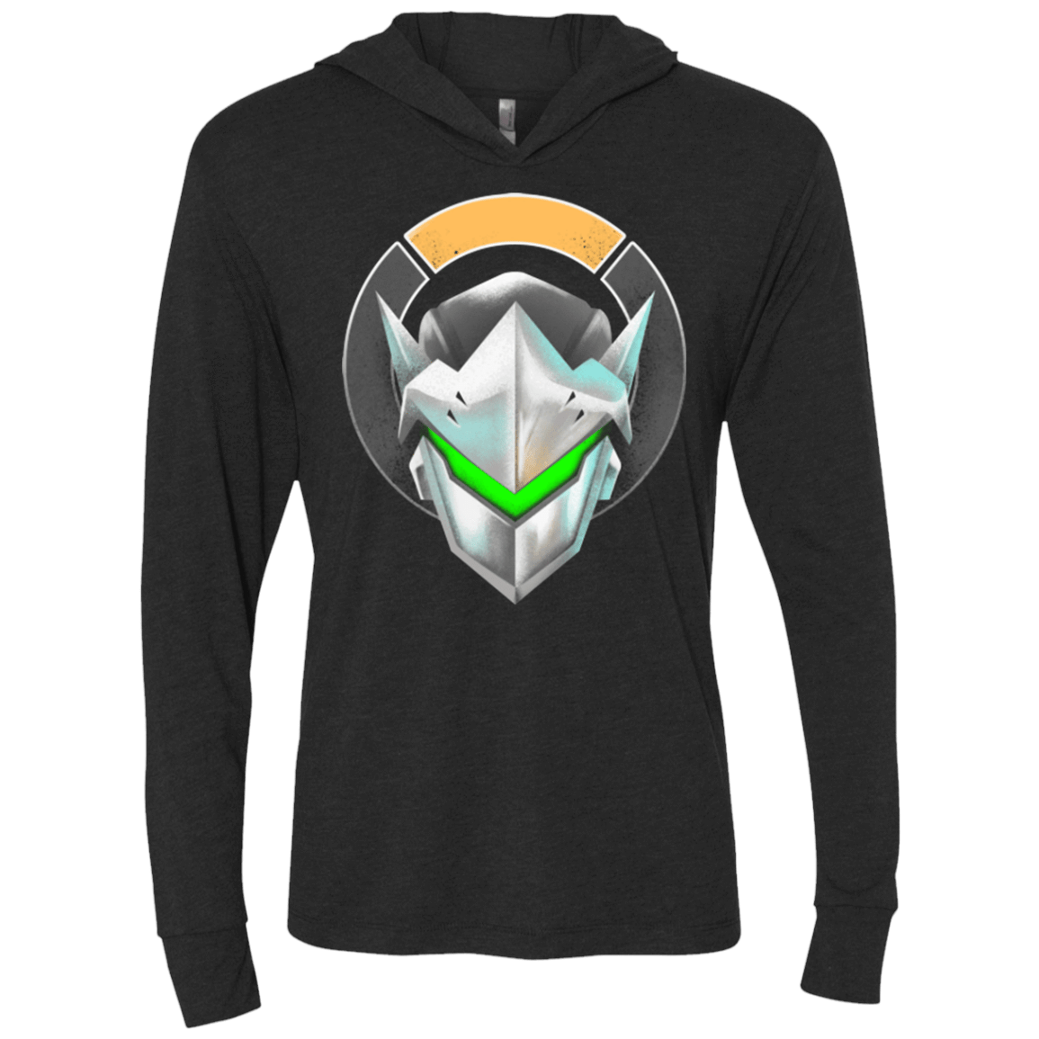 T-Shirts Vintage Black / X-Small Cyborg Ninja Triblend Long Sleeve Hoodie Tee