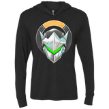 T-Shirts Vintage Black / X-Small Cyborg Ninja Triblend Long Sleeve Hoodie Tee