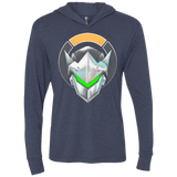 T-Shirts Vintage Navy / X-Small Cyborg Ninja Triblend Long Sleeve Hoodie Tee