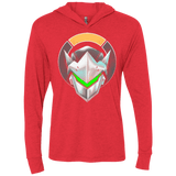 T-Shirts Vintage Red / X-Small Cyborg Ninja Triblend Long Sleeve Hoodie Tee