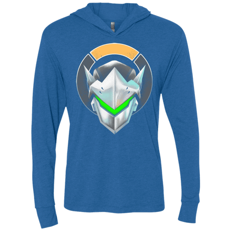 T-Shirts Vintage Royal / X-Small Cyborg Ninja Triblend Long Sleeve Hoodie Tee