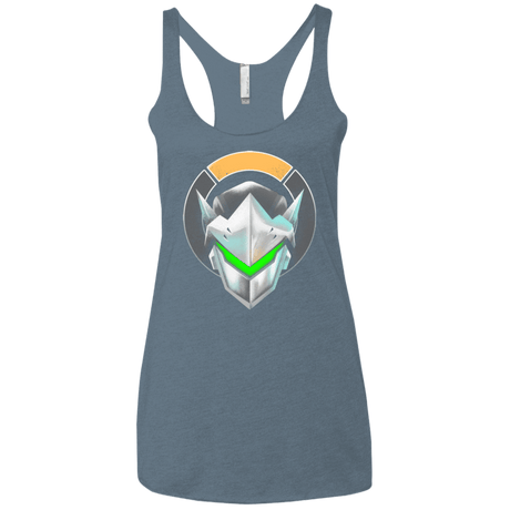 T-Shirts Indigo / X-Small Cyborg Ninja Women's Triblend Racerback Tank